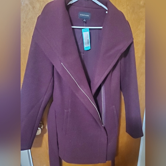 41 Hawthorn Women's Cassandra Moto Coat Belted Coat NWT - Picture 3 of 7